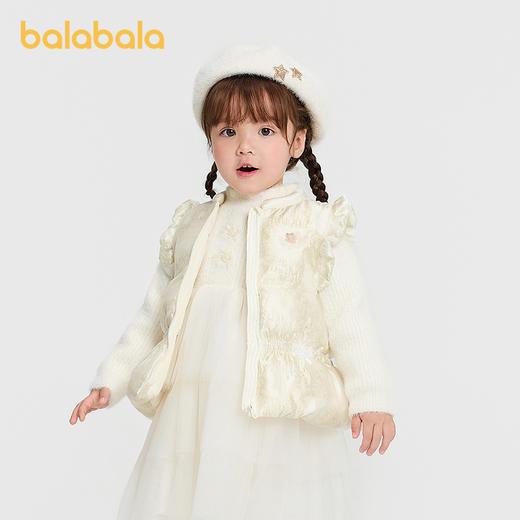 【商场同款】巴拉巴拉宝宝羽绒马甲甜美A型女童外套2025新款冬装 商品图2
