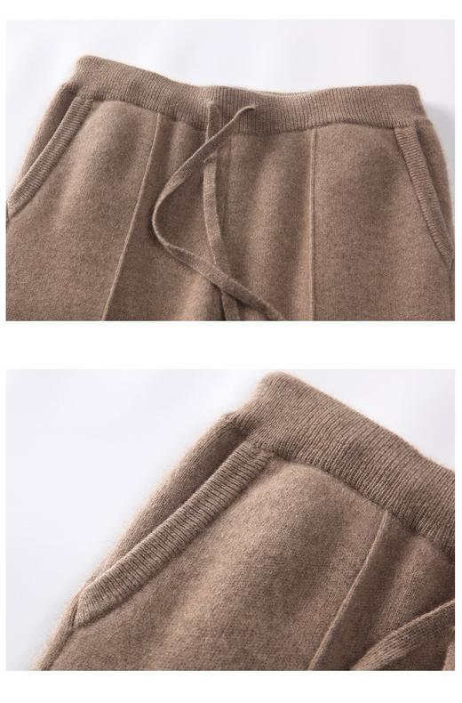 【羊毛阔腿裤】质感超好 30%绵羊毛 抗起球 好穿耐造 垂顺显瘦 可机洗秋冬保暖外裤！ 商品图14