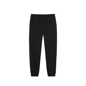 安踏运动长裤男士跑步训练黑色束脚裤弹力卫裤152537309N-2