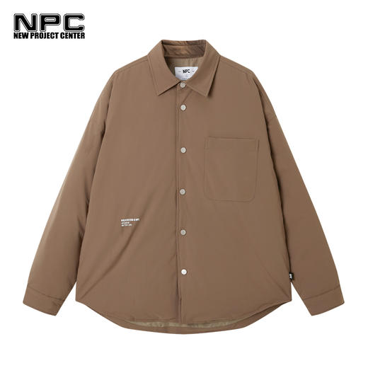 NPC潮牌男装字母印花简约翻领轻薄秋冬羽绒服男女同款NP27DJ20 商品图4