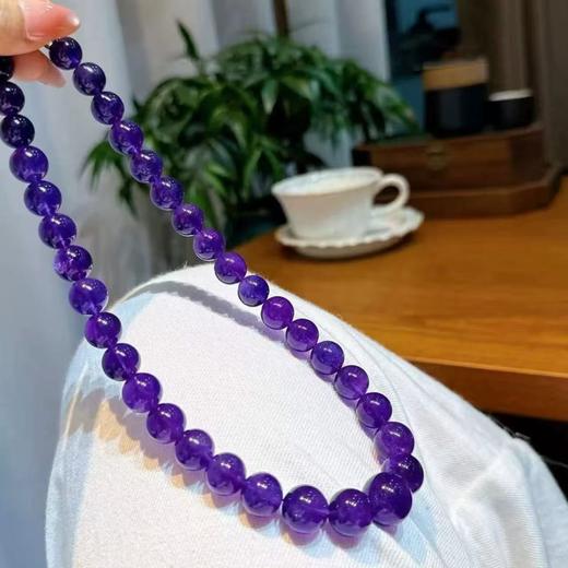 【超美❗九紫离火紫水晶项链】下单含证书盒子，璀璨火彩，冰透水润，色泽醇厚，天然多宝水晶饰品非手链紫水晶超七幽灵爆款L 商品图2