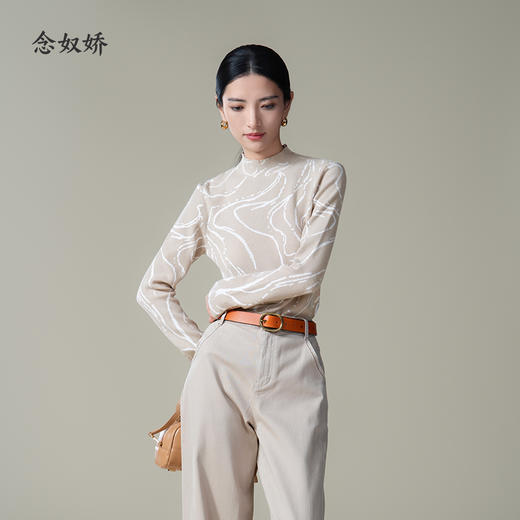 【商场同款】CNK3984 双色针织衫 显瘦好穿 艺术纹路时髦单品 商品图11