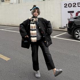 25AW上新 软软同款【魔术师】复古重工设计感彩色流苏刺绣菱形格棉服