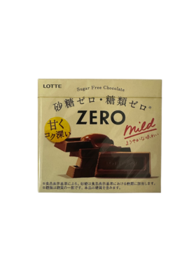 【香港直邮】乐天Zero麦芽糖醇朱古力50g