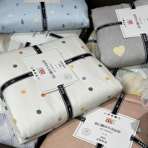 出日沐本の+~！双层礼盒！母婴A类纯棉印花磨毛床上四件套 冬季裸睡神器 商品图11