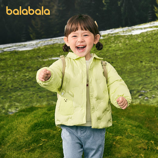 【商场同款】巴拉巴拉宝宝羽绒服衬衫式外套男童女童冬装2025新款 商品图1