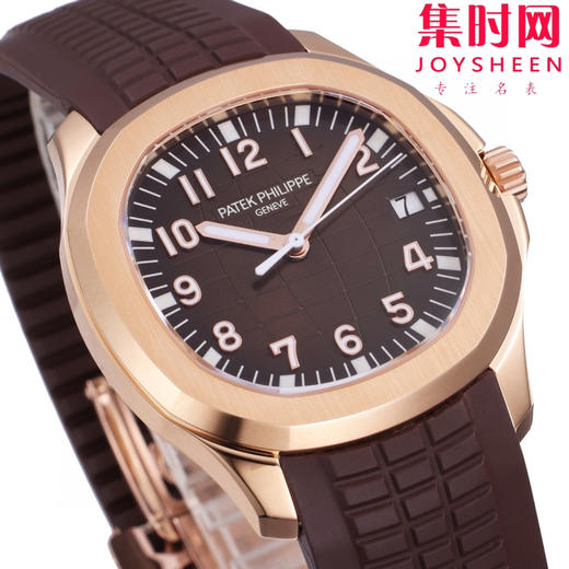 BBF百达翡丽AQUANAUT系列5167R 手雷系列 玫金棕盘 金手雷 丹东324一体机 男士腕表 表径40mm 商品图4