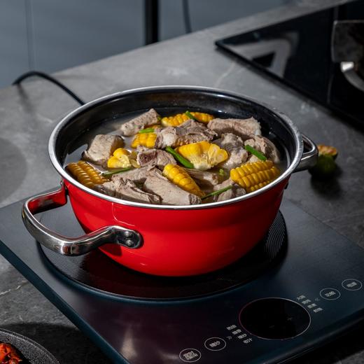 【神田KANDA】钛彩米微压炖锅 22cm（含硅胶勺） 商品图8