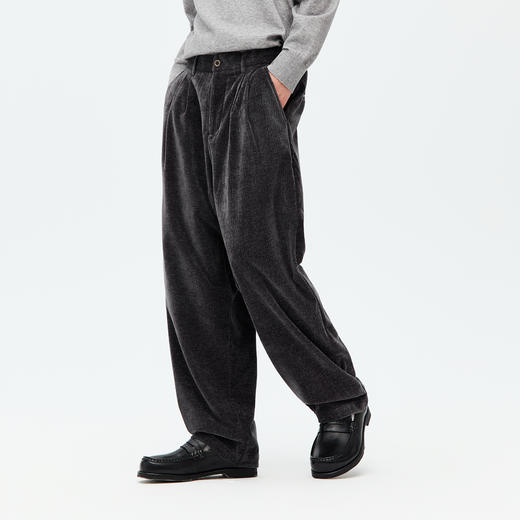 NPC潮牌雪尼尔直筒休闲裤百搭树皮纹肌理男休闲直筒NP58TR38 商品图1