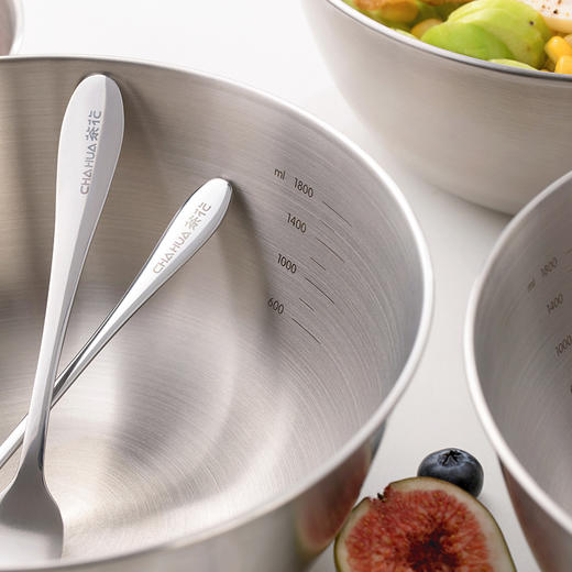 【茶花】不锈钢沙拉碗和面盆蒸蛋碗 商品图5