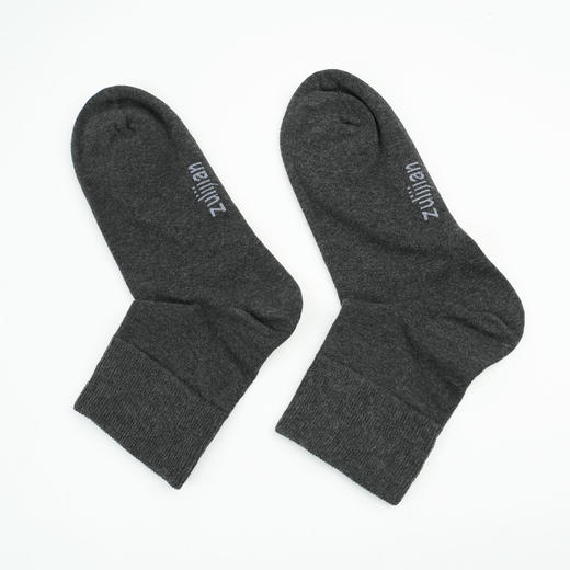 【四季款】足力健 松口袜（6双装）深灰色/米白色 商品图5