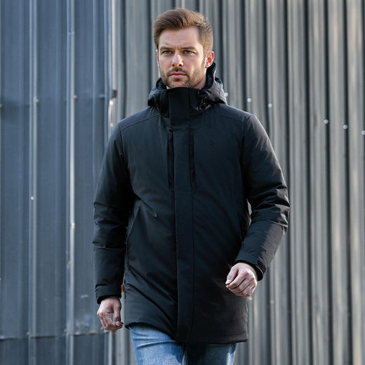 【龙牙上新】加强版龙牙隐之火狮中长款风衣羽绒服加强版 商品图2