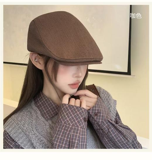 【仅限到店自提】紫宝复古百搭纯色前进帽 商品图2