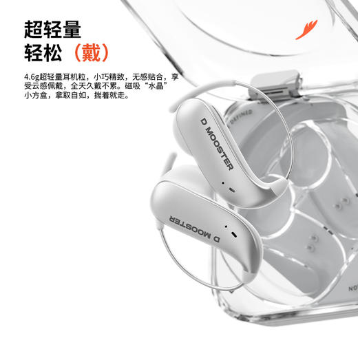 重新定义穿戴耳机的空间美学【象鼻子联名大怪兽 D78 蓝牙耳机】🎧小巧便携！🎵极致佩戴效果 简约精致主义 商品图2