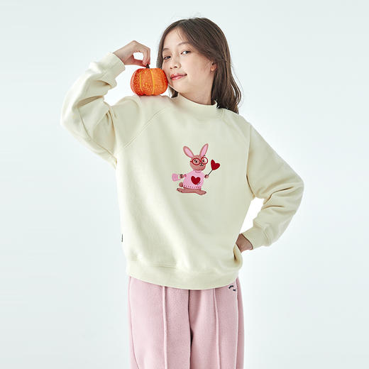 棵初半高领印花卫衣856K258052CD 商品图5