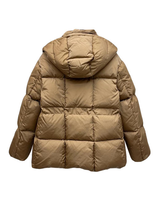 女款长方压纹连帽羽绒服018 商品图1