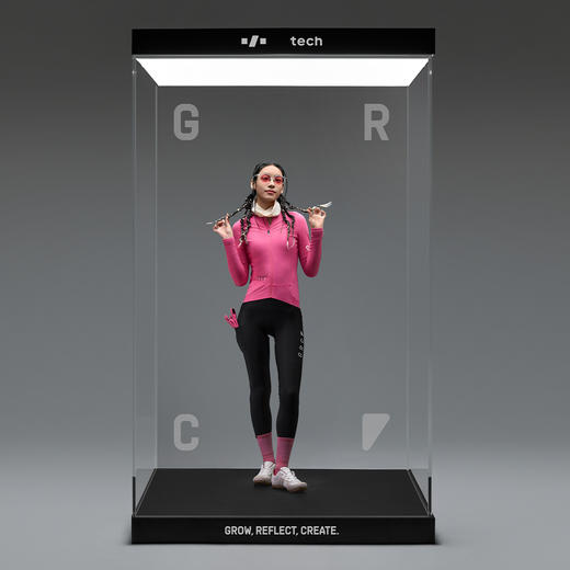 GRC桀骜无尽秋冬新款TECH系列长袖反光抓绒公路自行车骑行服女 商品图4
