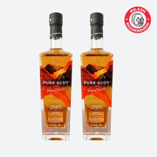 【2支装】澎魄（Pure Scot）全新美国橡木桶调和威士忌（买一赠一） 商品图0