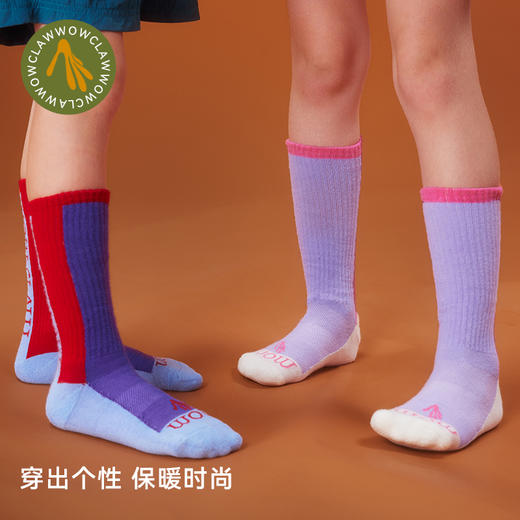 美国WOL 秋冬儿童春秋复古堆堆袜美式女童小腿套加厚保暖女孩袜堆堆袜 商品图1