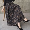 2025秋冬季新款高腰复古文艺半身裙显瘦中长款长裙印花碎花半身裙 商品缩略图2