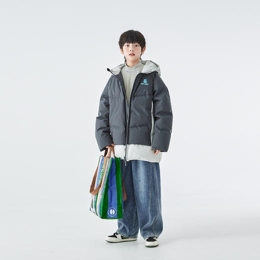 蓝汽水中长羽绒服862B258041JX 商品图1