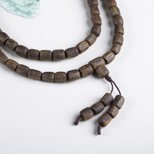 xy0649【沉水级】随形桶珠佛珠项链手链 商品图5