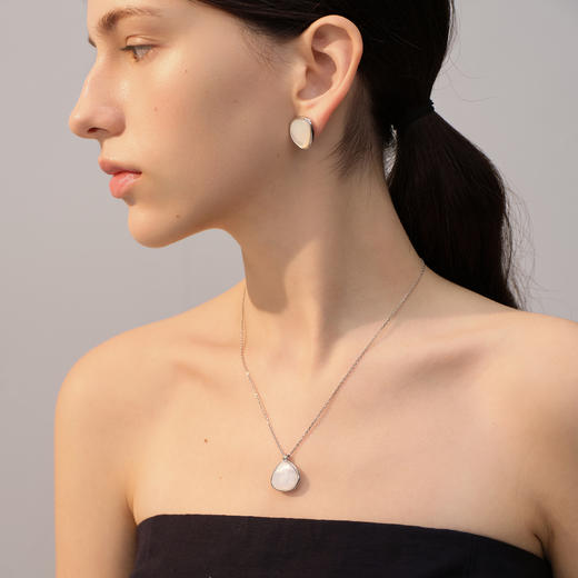 ARSIS｜流光系列 流光贝语项链 银色 商品图4