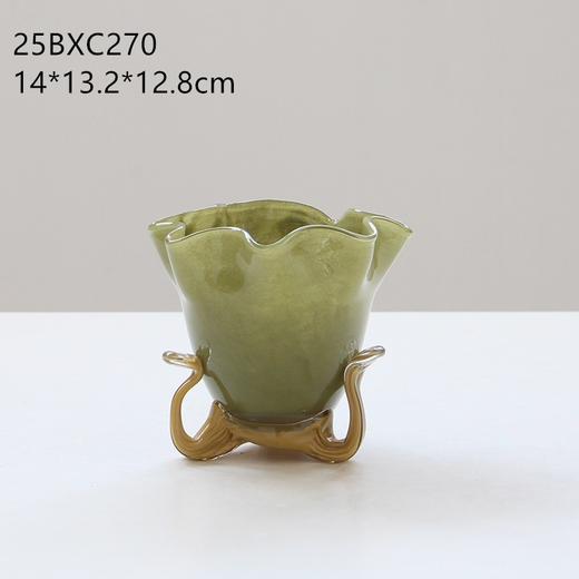 创意手工蝴蝶结花瓶玻璃花瓶摆件桌面绿植水培玻璃花器工艺品批发 商品图12