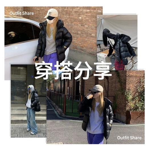 【黑金短款鹅绒服】90白鹅绒填充 700+蓬松度 锁温保暖 商品图5
