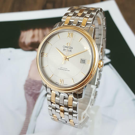 【95新】OMEGA 欧米茄424.20.37.20.02.001碟飞系列天文台认证同轴自动机械机芯18K黄金日期显示37MM 101025NJ14 商品图1