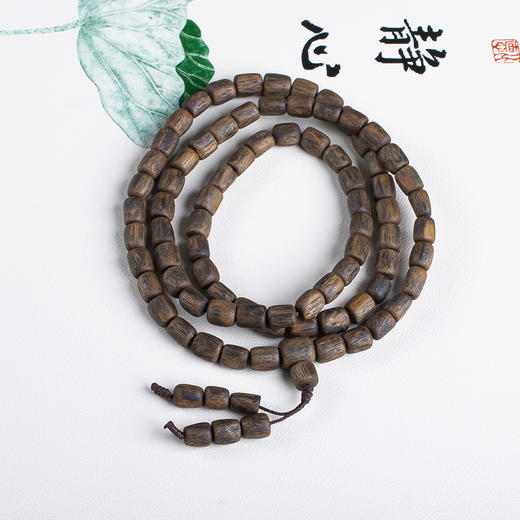 xy0649【沉水级】随形桶珠佛珠项链手链 商品图6