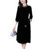 YMA55760752025金丝绒中年妈妈秋季丝绒连衣裙女气质显瘦中国风裙子 商品缩略图4
