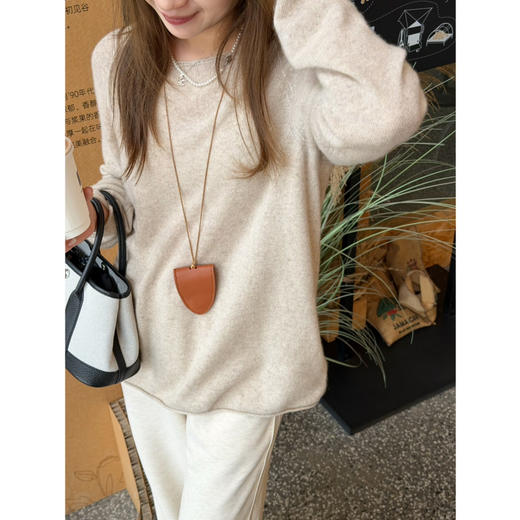 2510411   康赛妮 baby羊绒  气质老钱风 “云般”针织衫 商品图4