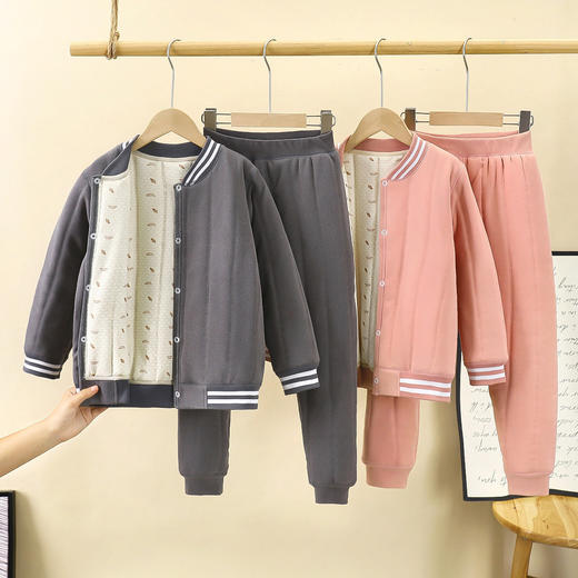 【儿童校服神器】秋冬新款三层绗棉男童棉衣 加绒加厚内搭女童棉袄a类 商品图2