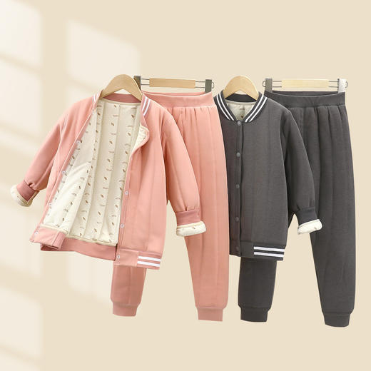 【儿童校服神器】秋冬新款三层绗棉男童棉衣 加绒加厚内搭女童棉袄a类 商品图1