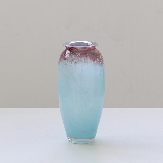 ins紫色小口鲜花玻璃工艺品卧室水培 花瓶新款北欧风插花居家花瓶 商品图3