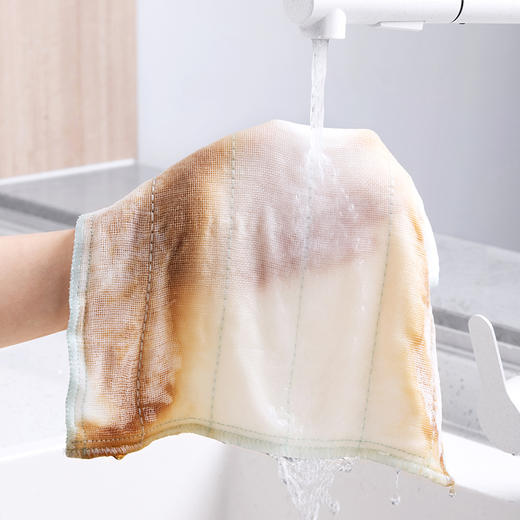 【茶花】绵柔抹布洗碗巾洗洁巾5片 商品图6