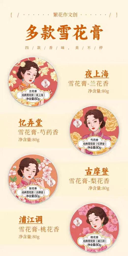 繁花作经典雪花膏 商品图5