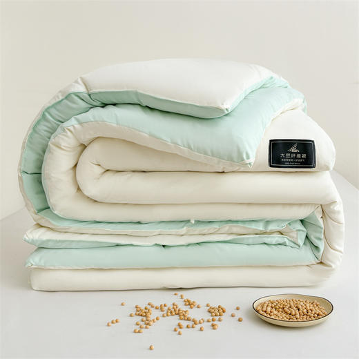 【抗菌除螨！原棉大豆被！】A类母婴抗菌原棉大豆纤维被子 加厚保暖被冬被芯 学生春秋棉被 商品图1