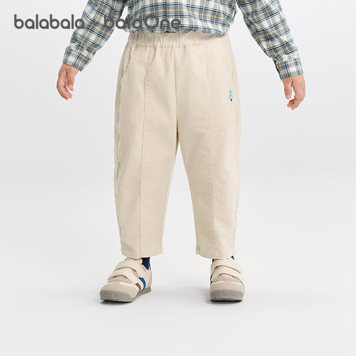 巴拉巴拉balaOne宝宝长裤宽松萝卜裤灯芯绒2025秋季新款婴儿裤子 商品图0