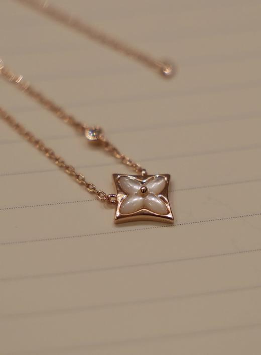 保色长久 18K玫瑰金色项链 商品图0