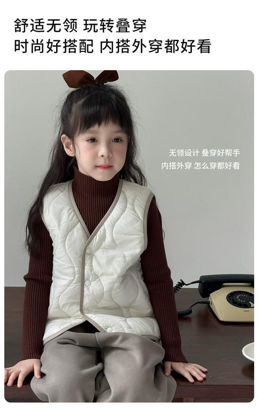 🔥校服神器👏🏻100%真羊毛🐑冬季保暖不臃肿🥵【儿童轻暖羊毛内胆外套&马甲】💥轻防水抗静电！御寒透气💧加倍温暖~ 商品图4