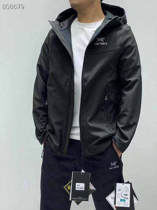 袅家加绒保暖运动休闲男子外套夹克秋冬高端连帽户外上衣 商品图0