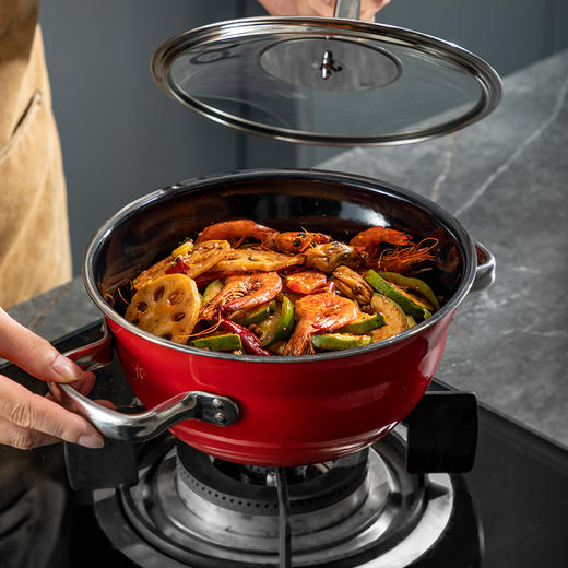 【神田KANDA】钛彩米多功能汤锅  22cm（含硅胶勺） 商品图2