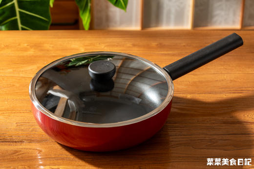 菜菜定制安哥拉红不粘平底锅 | 升级加宽加热底板，丝滑不粘，导热快、轻油少烟 商品图4