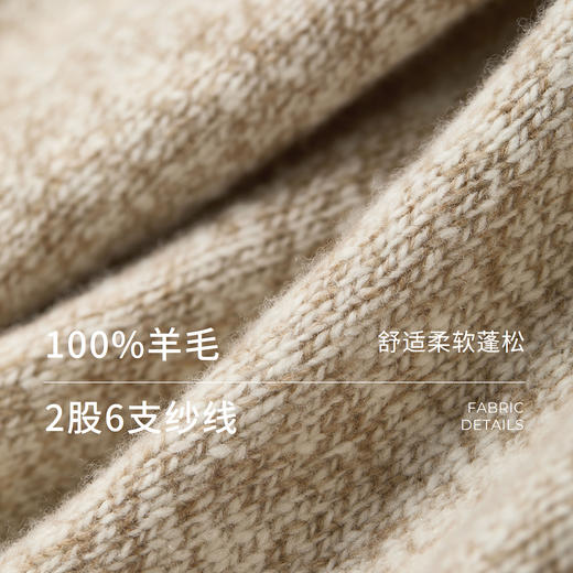 棉仓366605086-翻领全羊毛半开襟拉链毛衣女25秋冬立领设计感花纱针织厚毛衫 商品图1