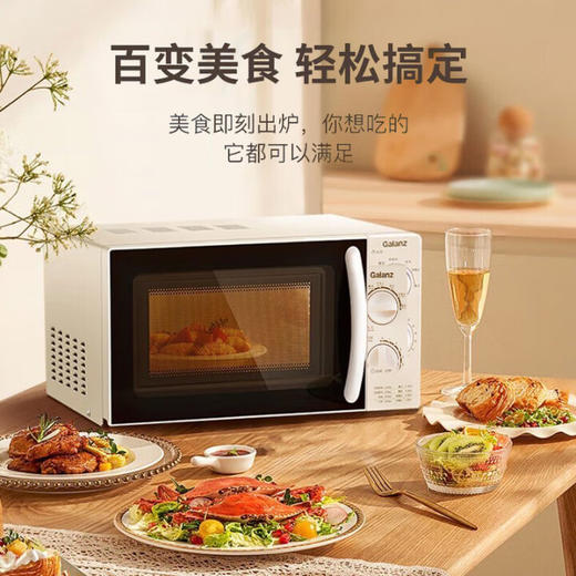 格兰仕(Galanz) 微波炉 20升经典转盘 360°均匀加热旋钮简易操作多档火力调节 侧拉门设计SE(W3) 商品图0