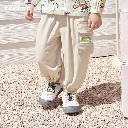 巴拉巴拉balaOne宝宝长裤男童工装裤2025秋季新款宽松束脚裤户外 商品图2