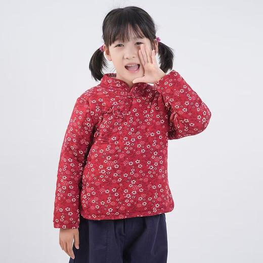 女童加厚纯手工棉衣中国风复古斜襟碎花棉袄冬季六色可选 商品图2