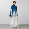 【林栖设计小店】青绿渐变毛织披肩绵羊毛复古优雅2025秋冬新款流苏上衣女2954006C 商品缩略图2